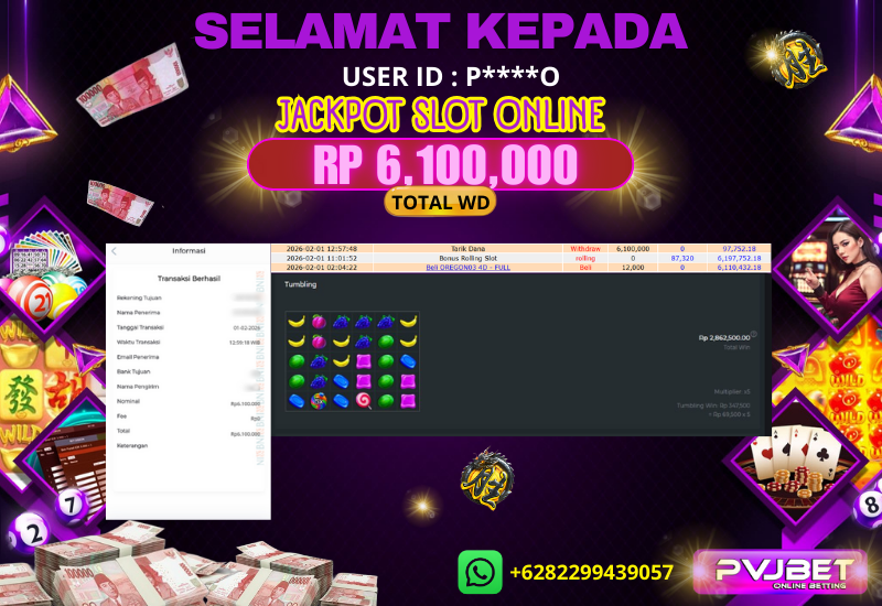 JACKPOT KEMENANGAN SLOT ONLINE “SWEET BONANZA” 6JTAN